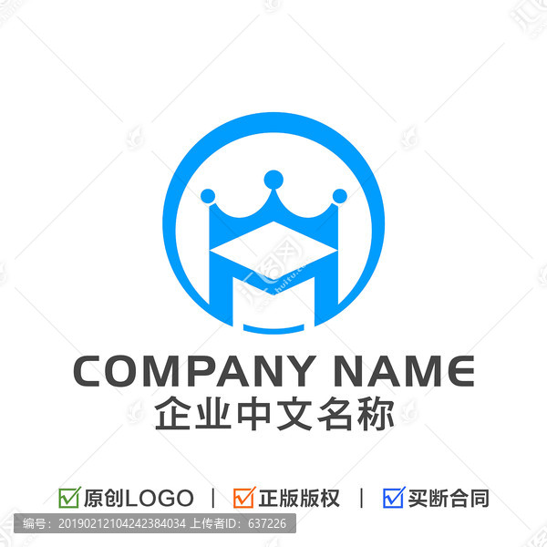 字母M皇冠LOGO