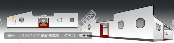 中國(guó)風(fēng)展廳設(shè)計(jì)