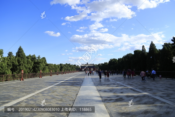 北京天坛公园丹陛桥