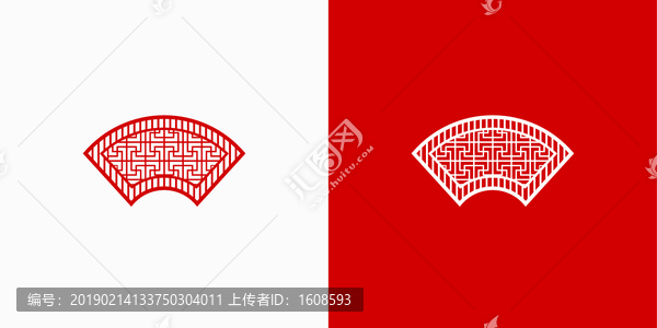 扇形雕花