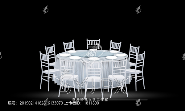 婚禮設計道具素材宴會桌