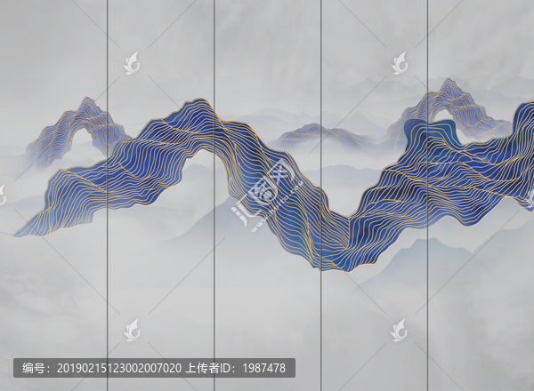 新中式金线山脉