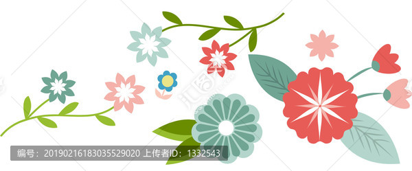 矢量花朵