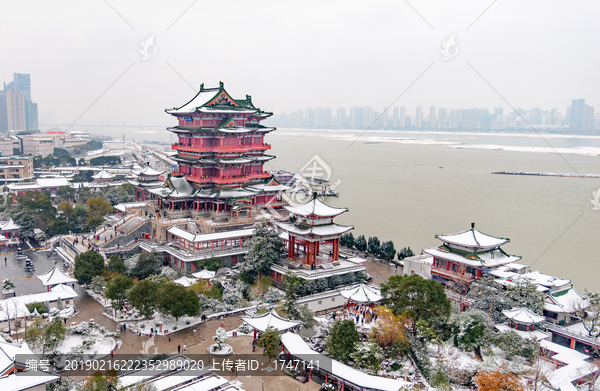 滕王阁雪景