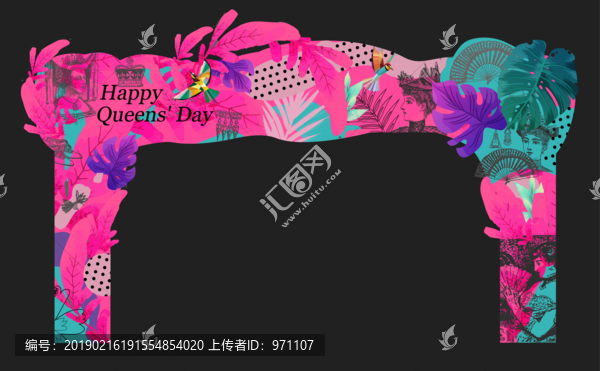 春季氛圍門頭美陳