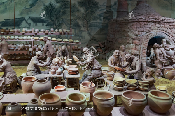 陶塑民国陶瓷生产场景