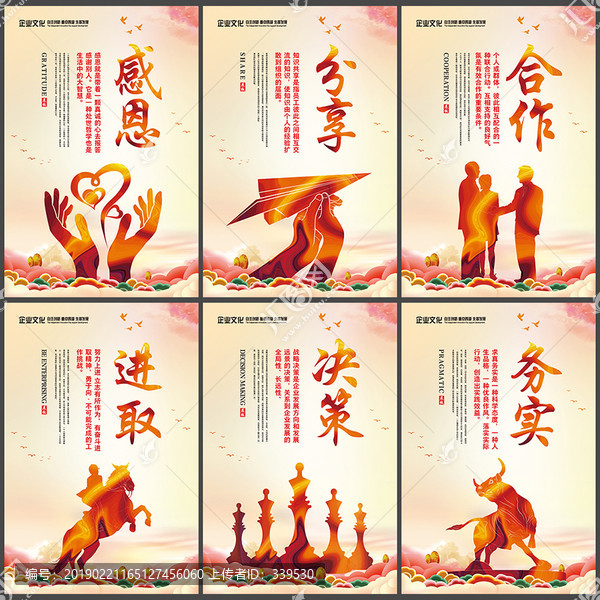 分享感恩合作進(jìn)取決策務(wù)實文化墻