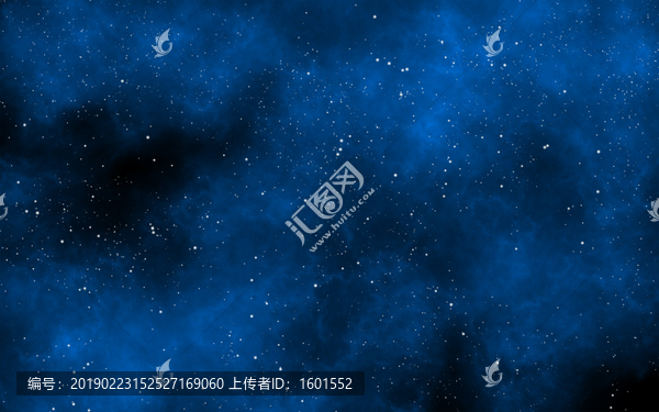 高清藍(lán)色星空圖
