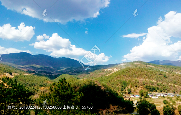 丽江高原山地风景