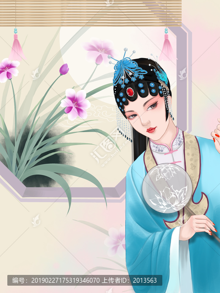 古風(fēng)戲曲人物插畫(huà)