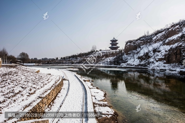 青州富贵养生苑雪景