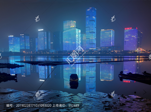 福州江滨夜景金融街CBD夜景