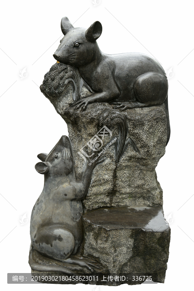 中国十二生肖雕塑子鼠