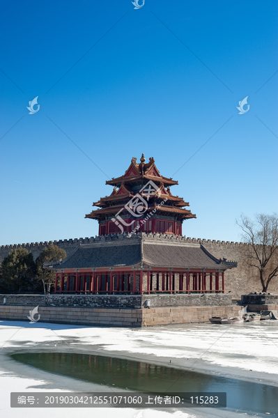 故宫角楼雪景