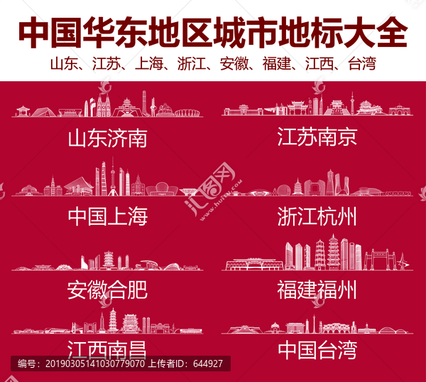 華東地區(qū)城市地標(biāo)大全