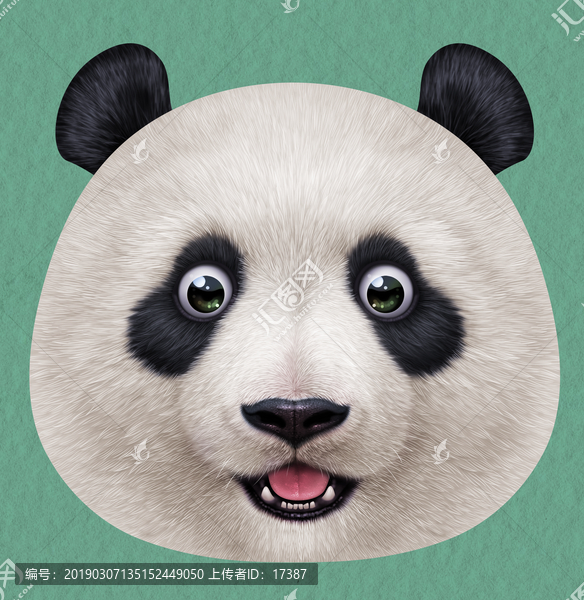 3D熊貓立體抱枕