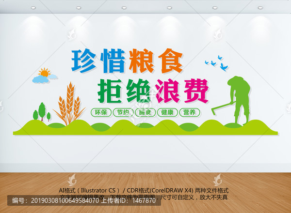 珍惜糧食拒絕浪費(fèi)