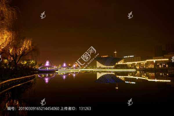 金华施光南音乐广场夜景