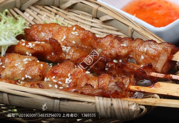 香辣雞肉串
