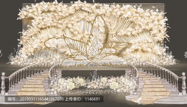 香檳色婚禮主背景