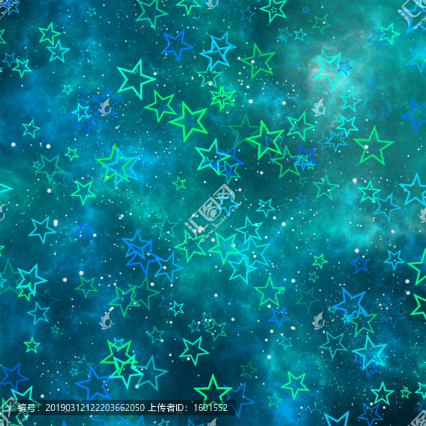 藍(lán)綠色星空?qǐng)D