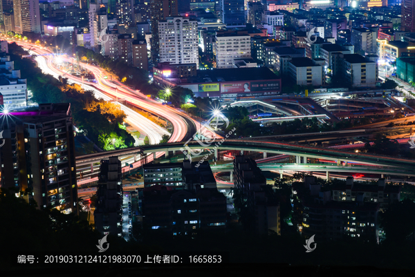 城市道路夜景