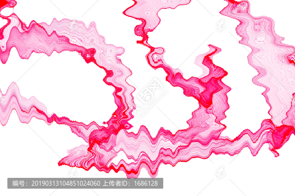 粉色波纹纹理粉色条纹曲线波浪