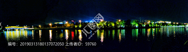 苏州护城河夜景
