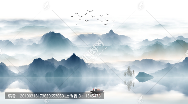 山水背景素材