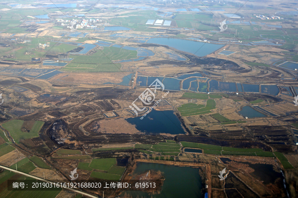 俯瞰江淮大地田园田野