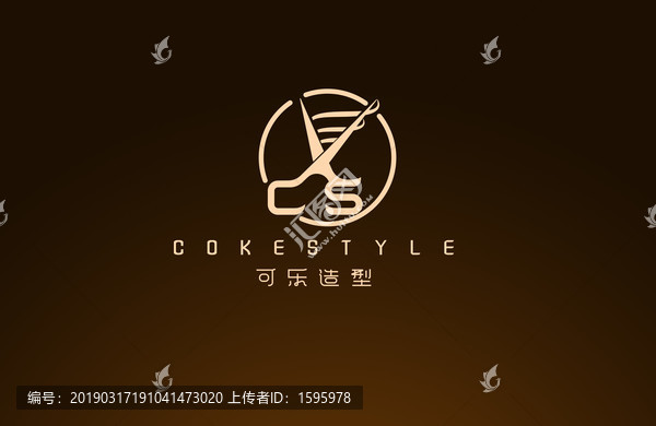 美发造型logo