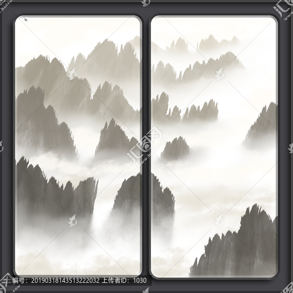 中國(guó)風(fēng)山水畫(huà)
