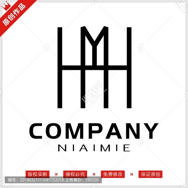 字母HM標(biāo)志LOGO