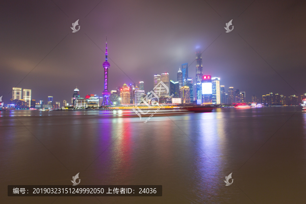 上海陆家嘴夜景风光