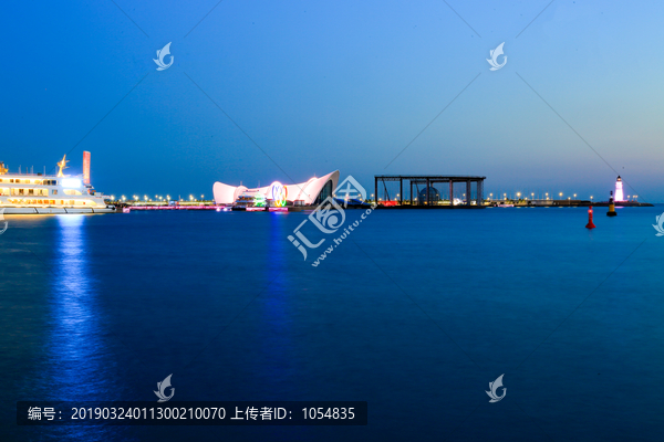 青岛海边夜景