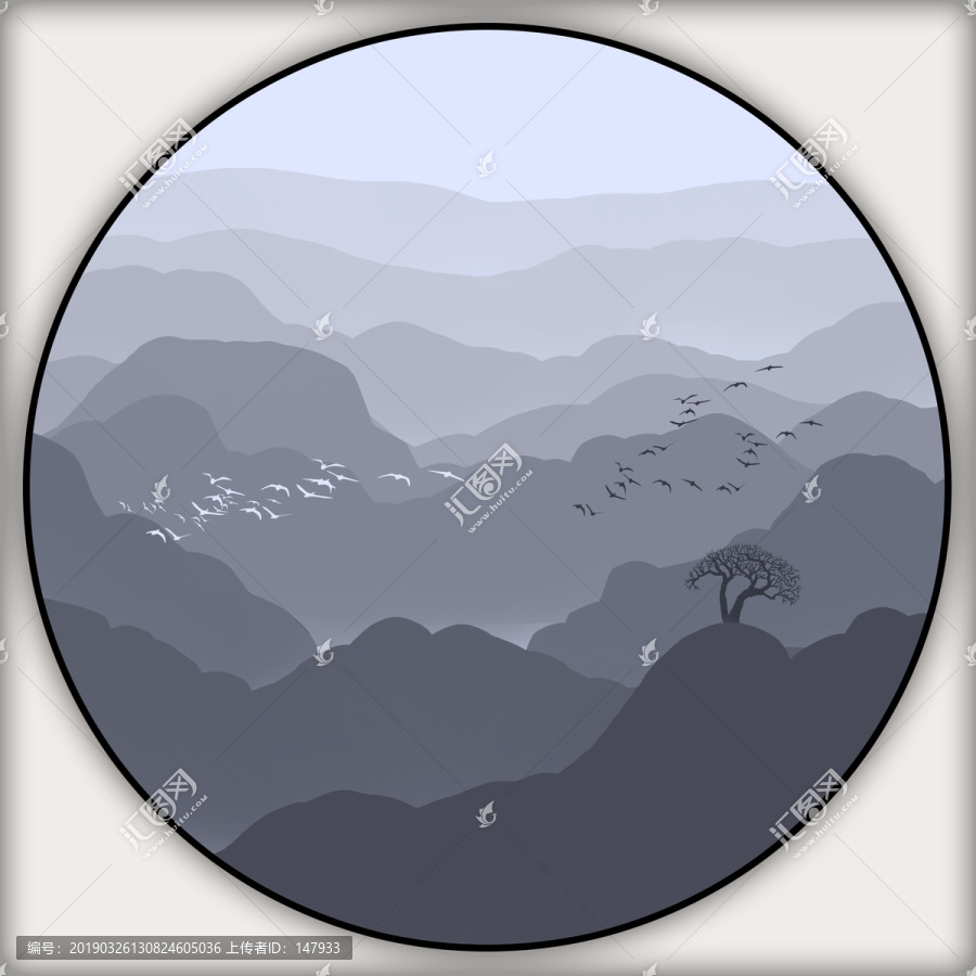 水墨山水畫