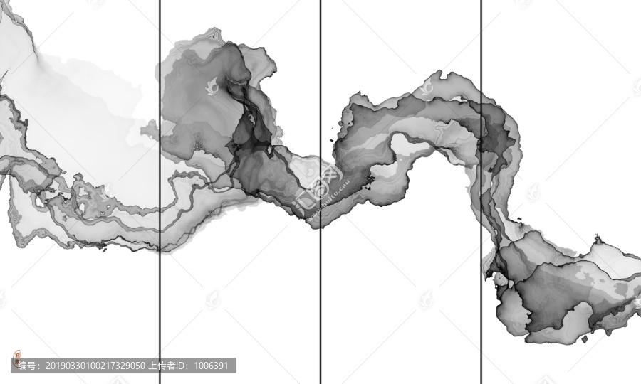 水墨抽象画