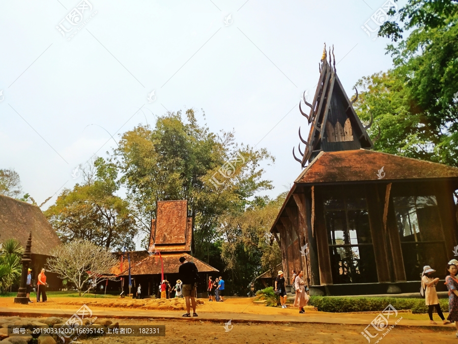 泰国黑庙景观