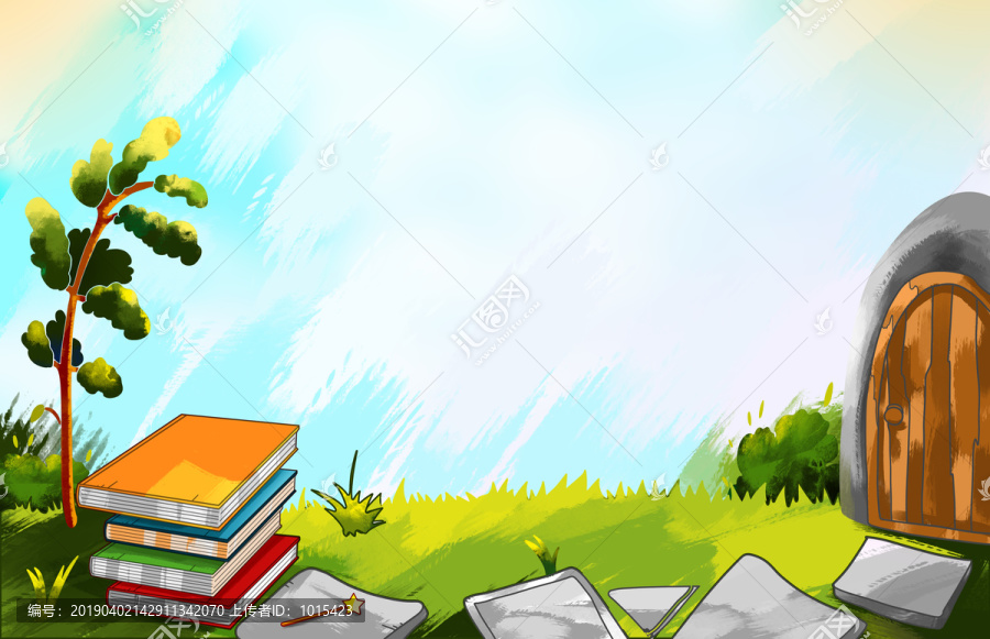 讀書插畫