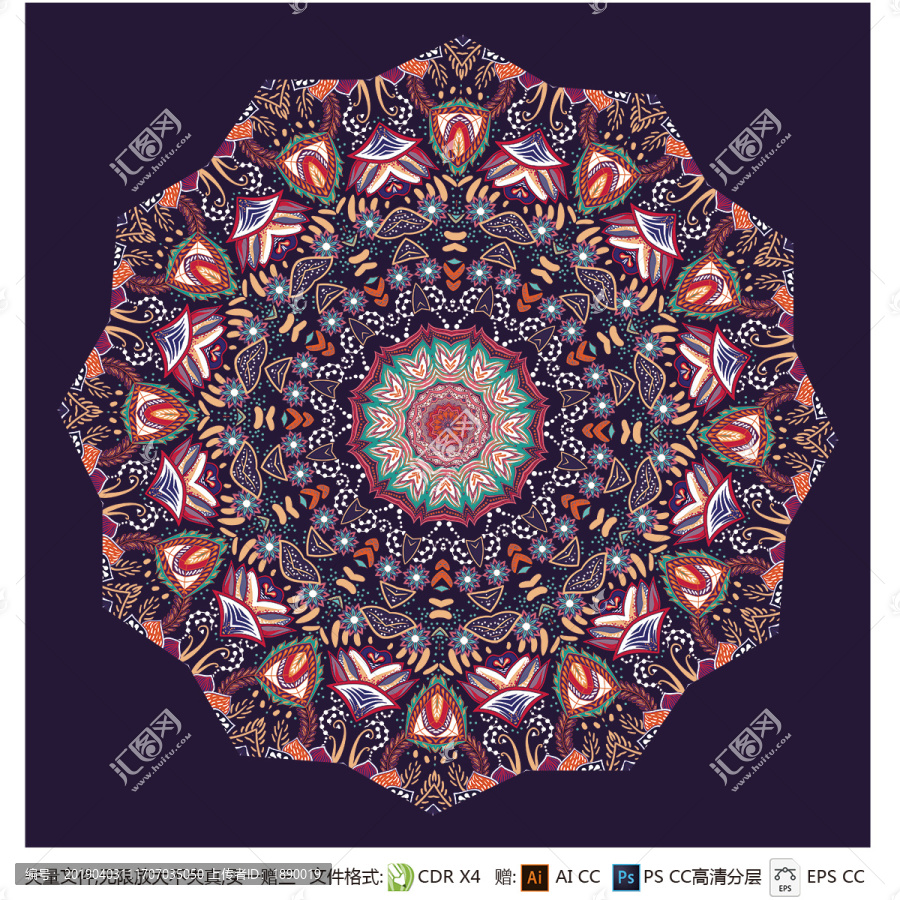 古典花紋