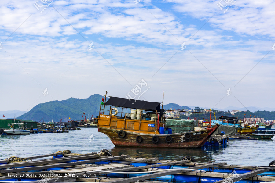 海洋海产鱼排养殖