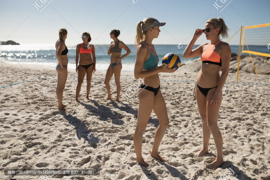 沙滩排球女子团队