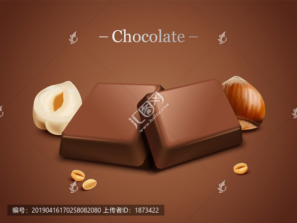 榛子巧克力图片素材