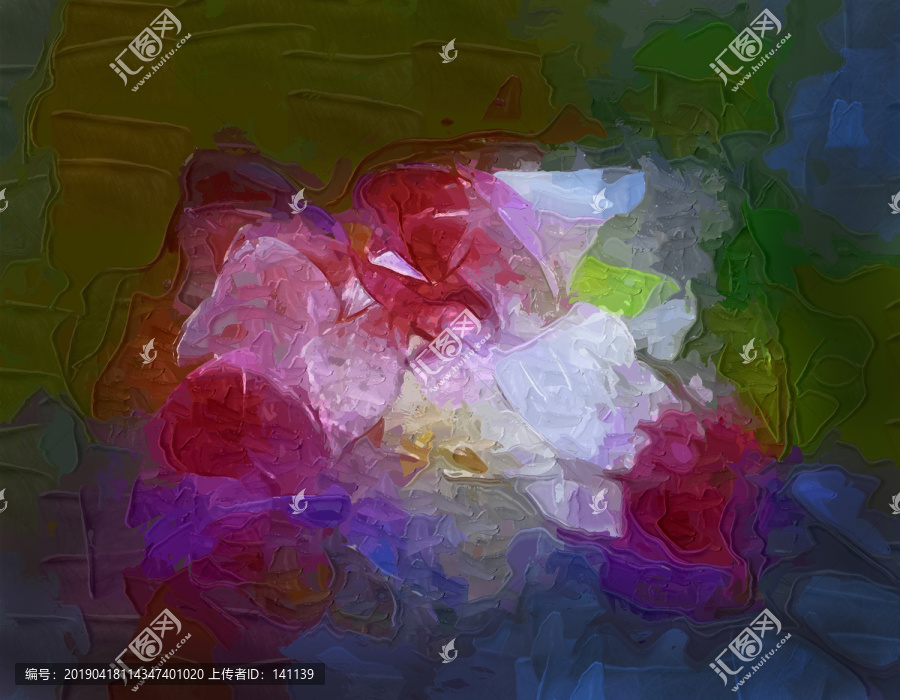 玉蘭花油畫