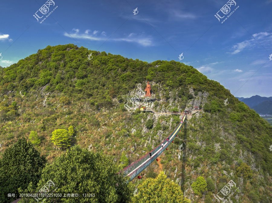 衢州三衢石林景区索桥