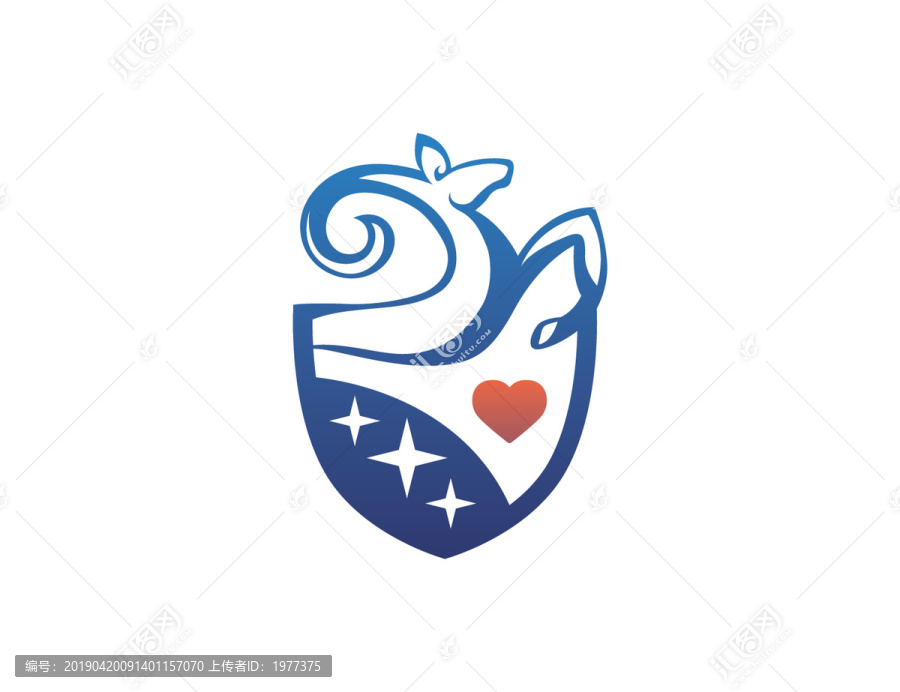 logo標志商標字體設(shè)計鹿