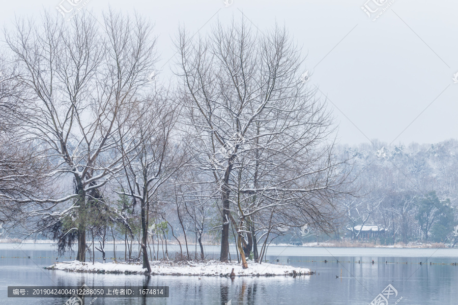 西湖雪景