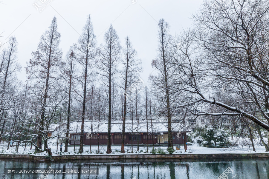 西湖雪景