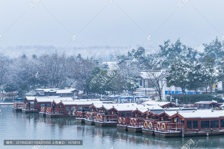 西湖雪景