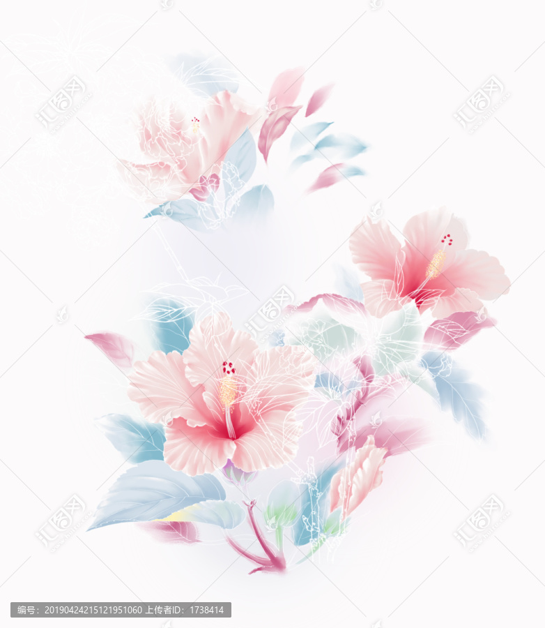 柔美花卉